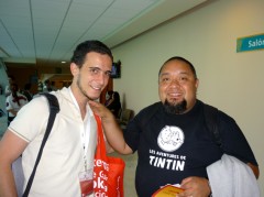 Joaquín Peón (nuestro coeditor) con el ilustre Bef Joaquín Peón (nuestro coeditor) con el ilustre Bef