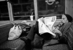 Man-Reading-Newspaper-Bakerloo-Line-Train