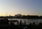 Canary Wharf vista desde el lado sur del Támesis en Greenwich