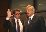 Roberto Monreal y Andrés Manuel López Obrador © Milenio Diario.