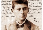 Franz Kafka adolescente. Tarjeta postal de Christian Mantey, Berlín, 2009.
