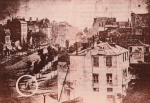 Louis-Jacques Mandé Daguerre, París, 1839. Daguerrotipo, primera fotografía en la que aparece un ser humano.