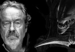 Ridley Scott y su mascota.