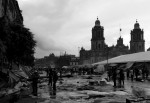 El Zócalo de los maestros. Foto © Canek Sánchez.