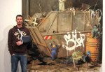 Jonas Burgert con su obra "Temple".