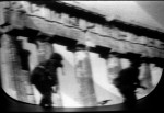Escena de la guerra de Vietnam en un televisor Steinhoff, ca. 1964.