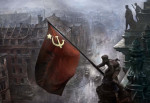 La toma del Reichstag por el Ejército soviético.