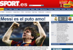 "Messi es el puto amo"... ¿Van a censurar al Sport?