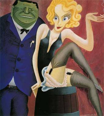 Senator Smith W. Brookhart & Marlene Dietrich, Covarrubias