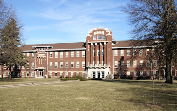 Penn Hall (front facade, from the south), William Penn University
