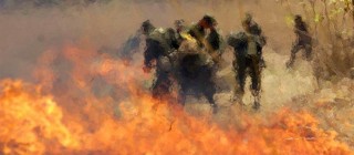 Incendio de La Primavera en 2004. © Fotos de Antonio Romero González