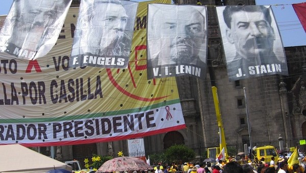 Marx-Engels-Lenin-Stalin-fly-at-rally