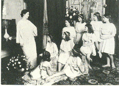 Isadora Duncan y sus alumnas, Paris, 1910