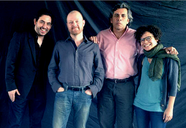 De izquierda a derecha, Bernardo Ruiz, Alexandre O. Philippe, Sergio Haro y Patricia Benabe.