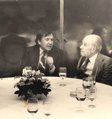 Capistrán y Borges en Ciudad de México, 1973.