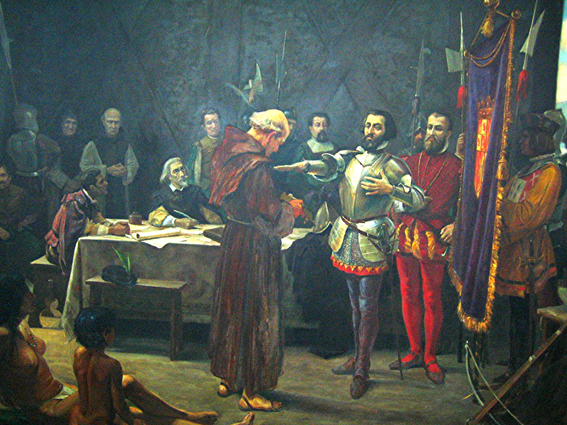 El juramento de Cortés.