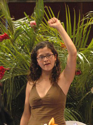 Lucía Morett, admiradora de las FARC.