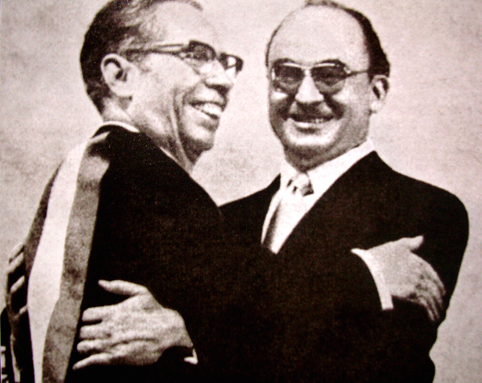 Luis Echeverría, a la derecha, con Gustavo Díaz Ordaz.