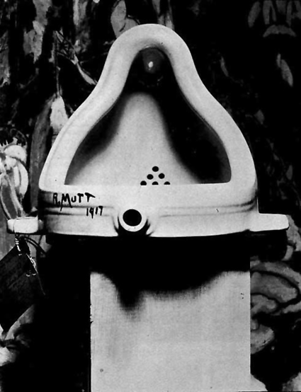 "La fuente" de Marcel Duchamp, réplica de 1960.