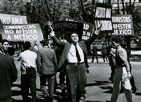 Protesta anticomunista en 1961.