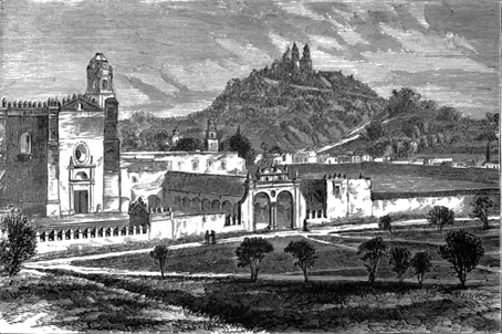 Cholula, la pirámide y la iglesia.