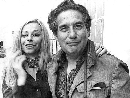 Octavio Paz y Marie-José Tramini, con quien se casó en 1964.