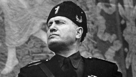 Il Duce, Benito Mussolini.