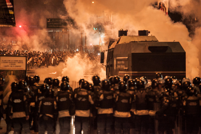Protestas en Caracas, febrero de 2014. Foto © Mauricio Villahermosa / Orinoquiaphoto.
