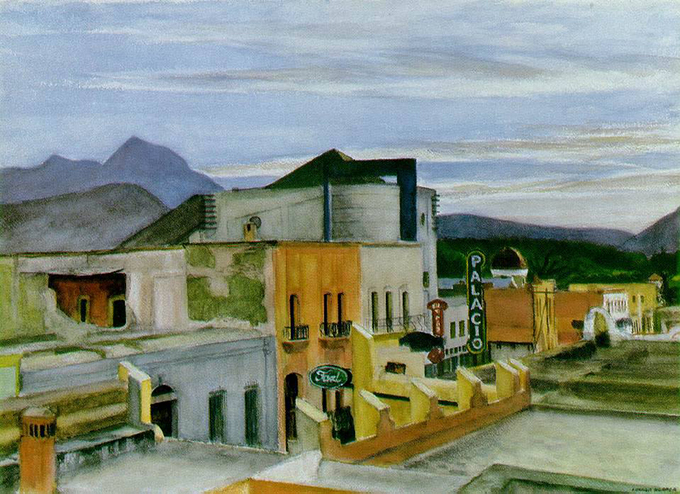 Edward Hopper, El Cine Palacio, en Saltillo.