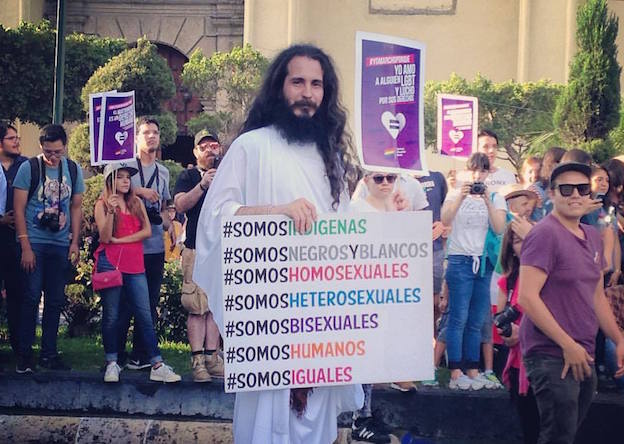 Jesús a favor de la diversidad. Foto © Óscar Augusto Juárez Mora.