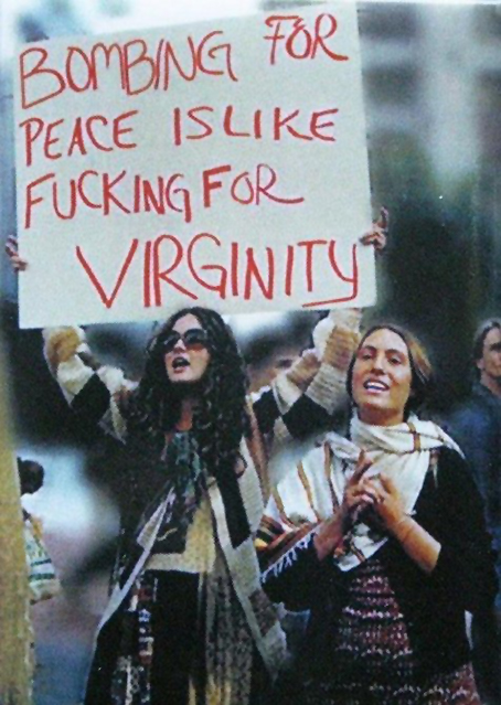 Protesta contra la guerra de Vietnam.